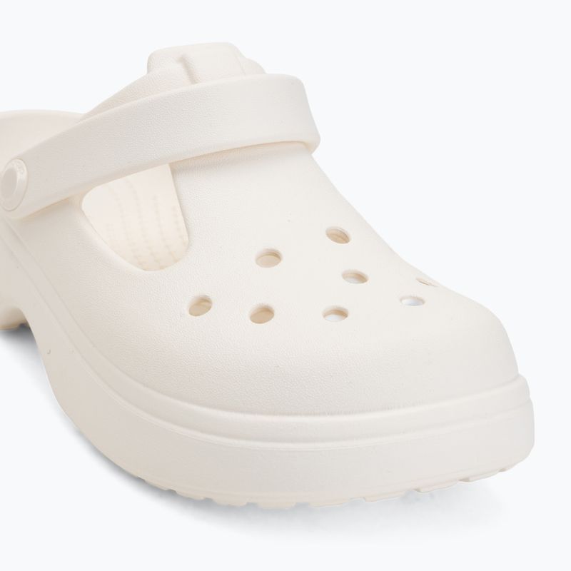 Klapki dziecięce Crocs Classic Mary Jane Clog chalk 8