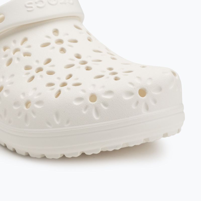 Klapki Crocs Classic Floral Cutout Clog chalk 8