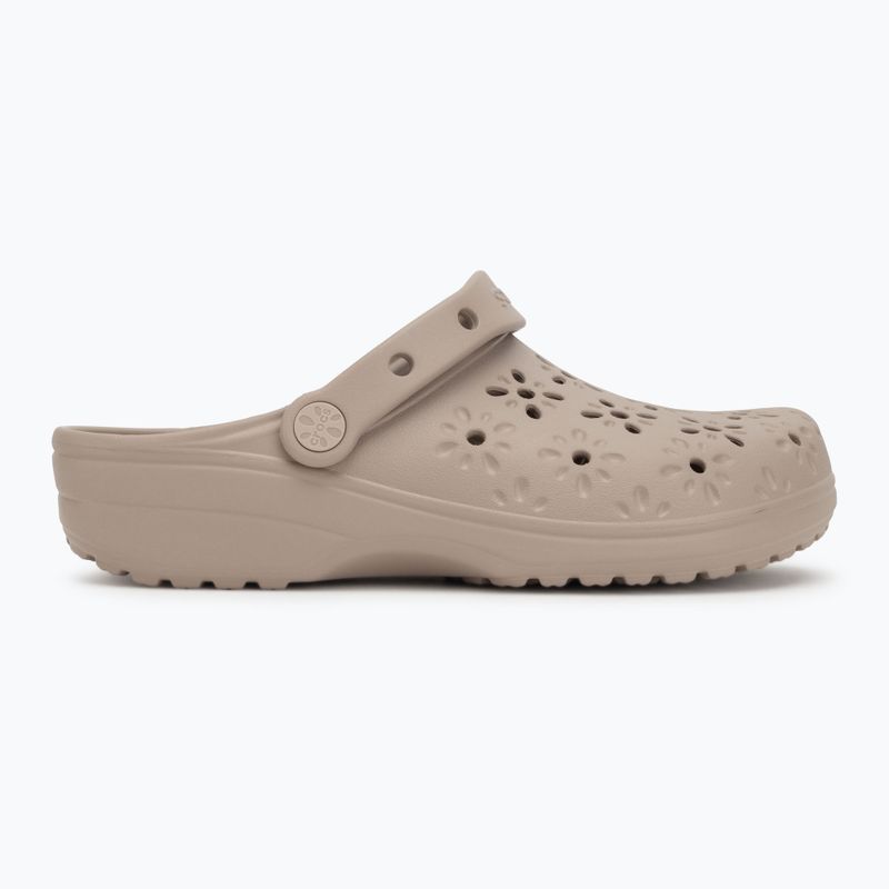 Klapki Crocs Classic Floral Cutout Clog taupe 3