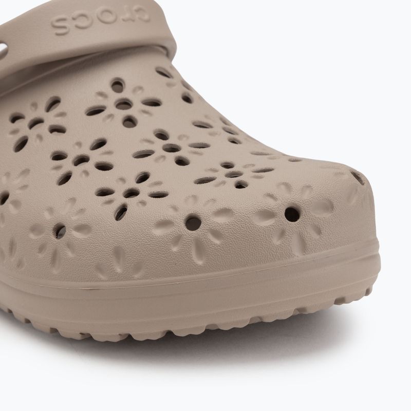Klapki Crocs Classic Floral Cutout Clog taupe 8
