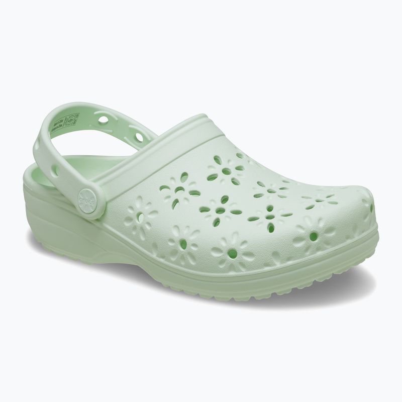 Klapki Crocs Classic Floral Cutout Clog jade tint