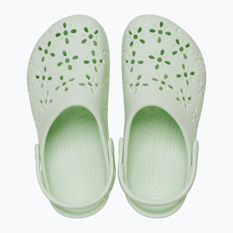 Klapki Crocs Classic Floral Cutout Clog jade tint 2