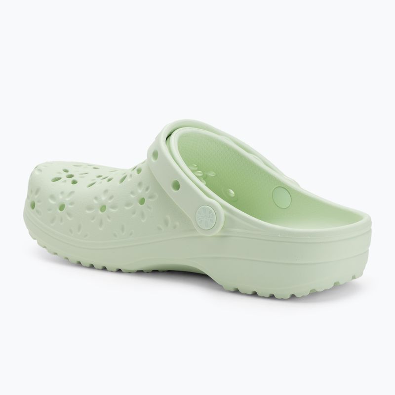 Klapki Crocs Classic Floral Cutout Clog jade tint 4