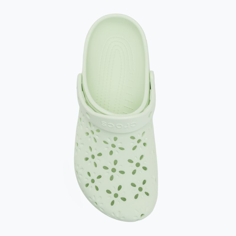 Klapki Crocs Classic Floral Cutout Clog jade tint 6