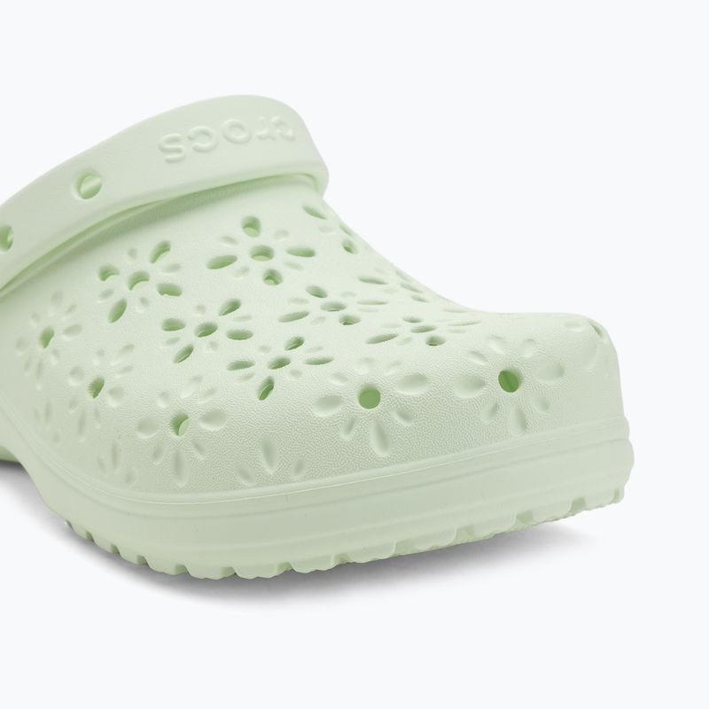 Klapki Crocs Classic Floral Cutout Clog jade tint 8