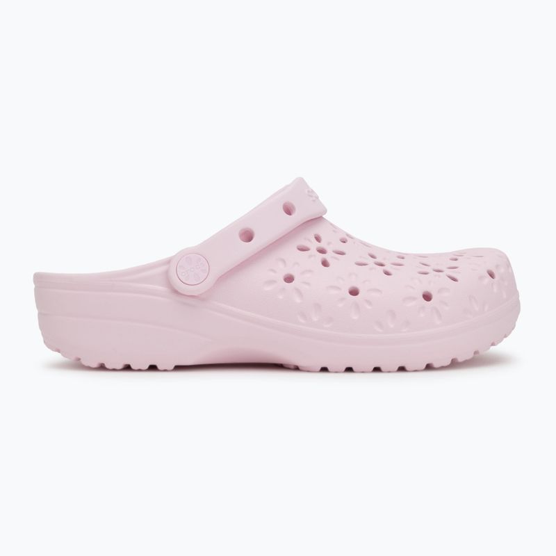 Klapki Crocs Classic Floral Cutout Clog pink milk 3