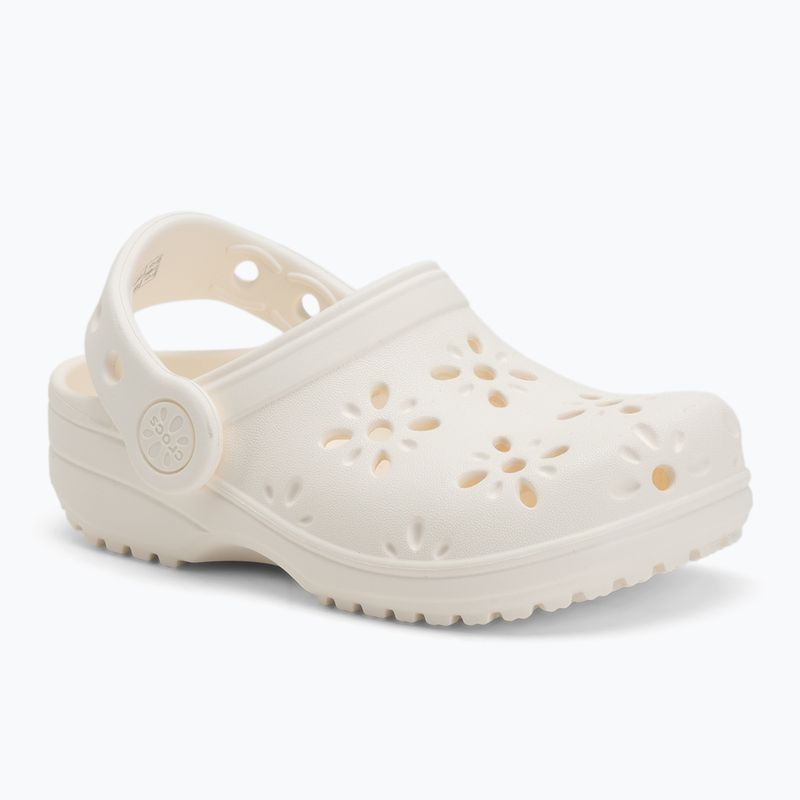 Klapki dziecięce Crocs Classic Floral Cutout Clog Kids Toddler chalk 2