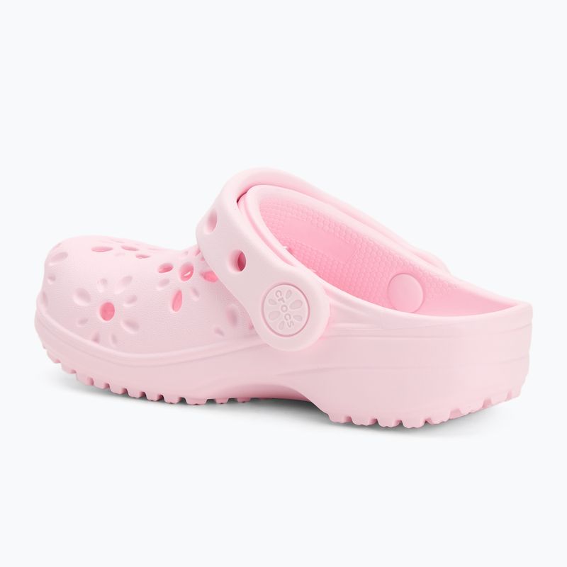 Klapki dziecięce Crocs Classic Floral Cutout Clog Kids Toddler pink milk 4