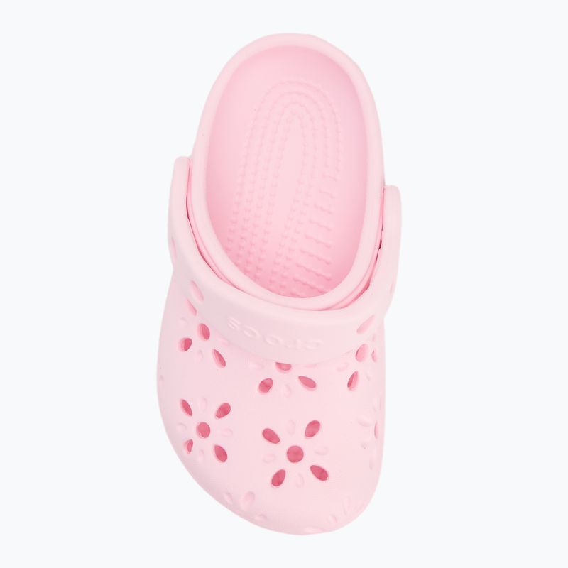 Klapki dziecięce Crocs Classic Floral Cutout Clog Kids Toddler pink milk 6
