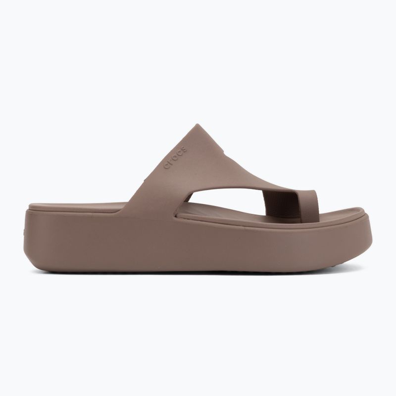 Japonki damskie Crocs Getaway Platform Toe Loop truffle 2
