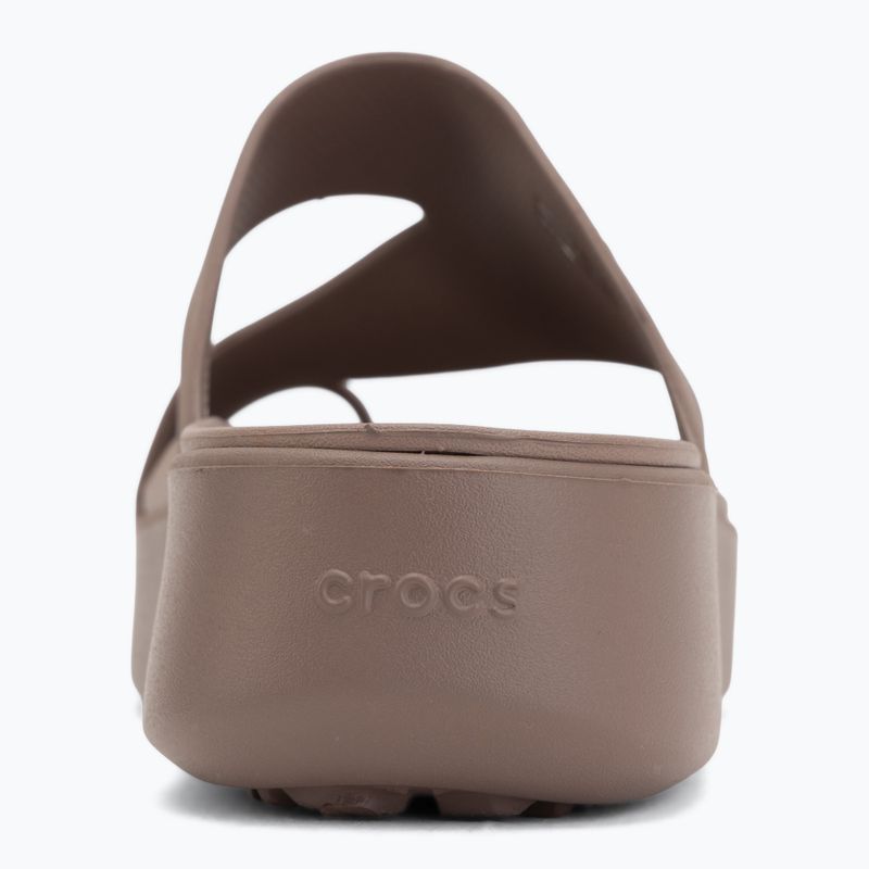 Japonki damskie Crocs Getaway Platform Toe Loop truffle 6