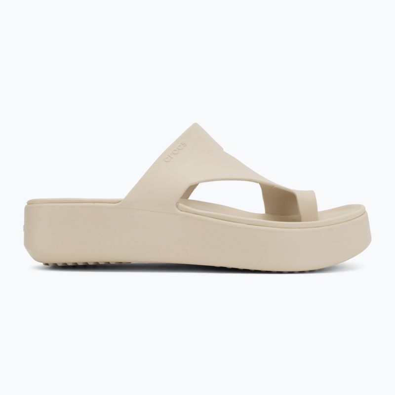 Japonki damskie Crocs Getaway Platform Toe Loop sandstone 2