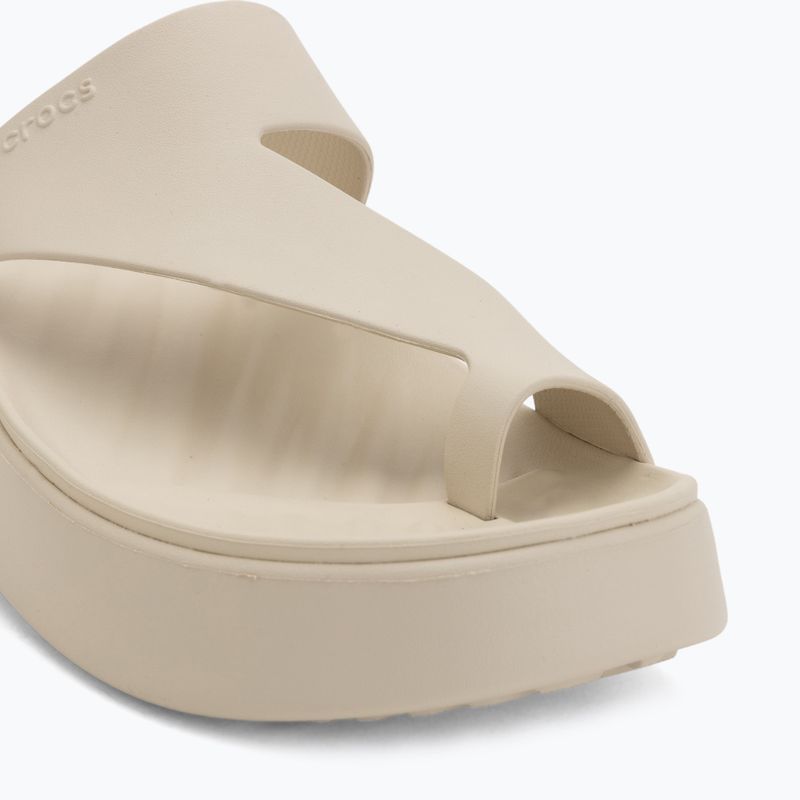Japonki damskie Crocs Getaway Platform Toe Loop sandstone 7