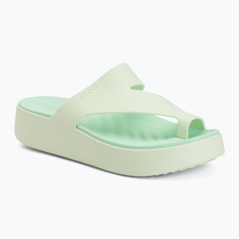 Japonki damskie Crocs Getaway Platform Toe Loop jade tint