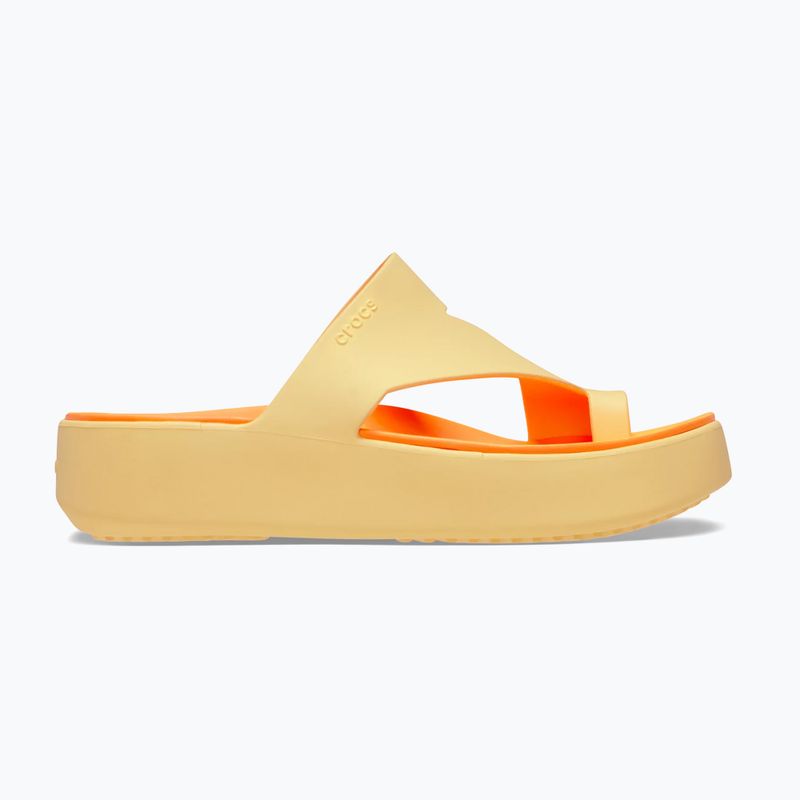 Japonki damskie Crocs Getaway Platform Toe Loop golden hour