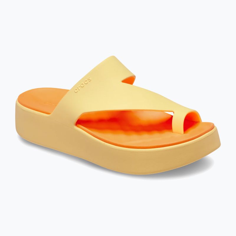 Japonki damskie Crocs Getaway Platform Toe Loop golden hour 2