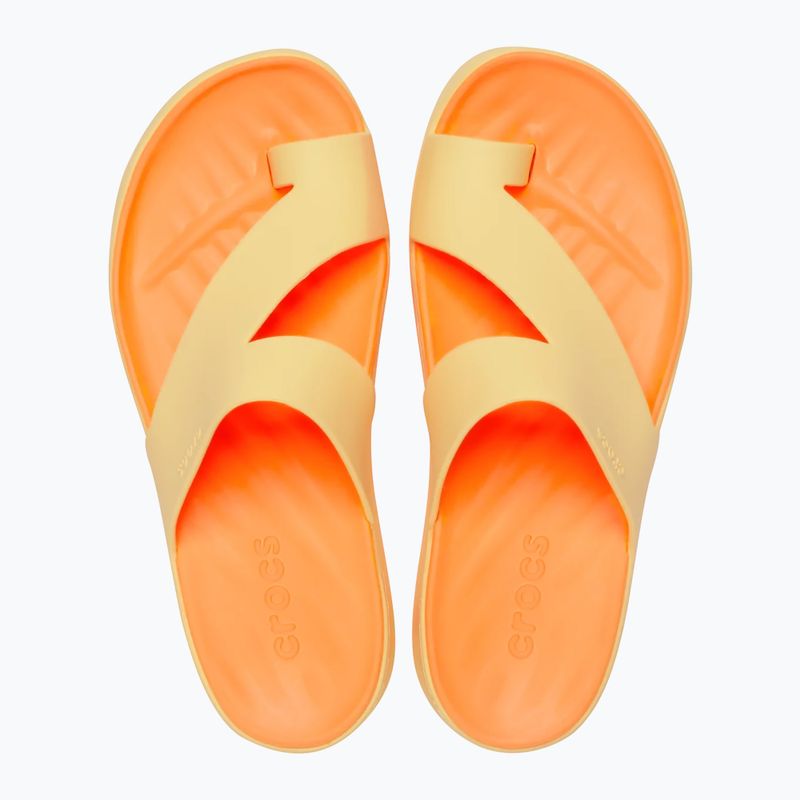 Japonki damskie Crocs Getaway Platform Toe Loop golden hour 4