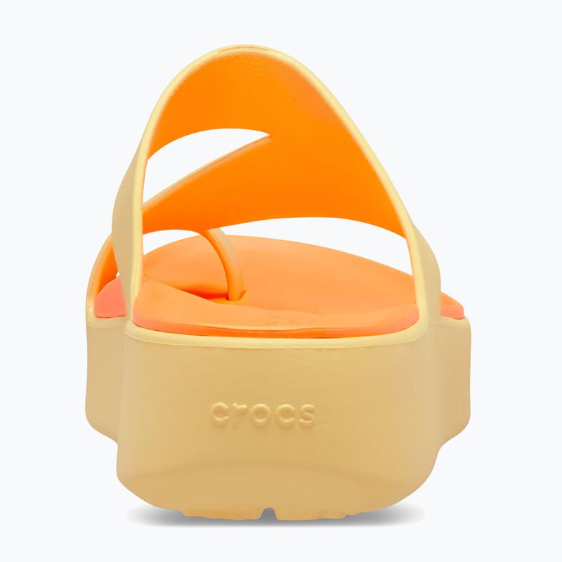 Japonki damskie Crocs Getaway Platform Toe Loop golden hour 6