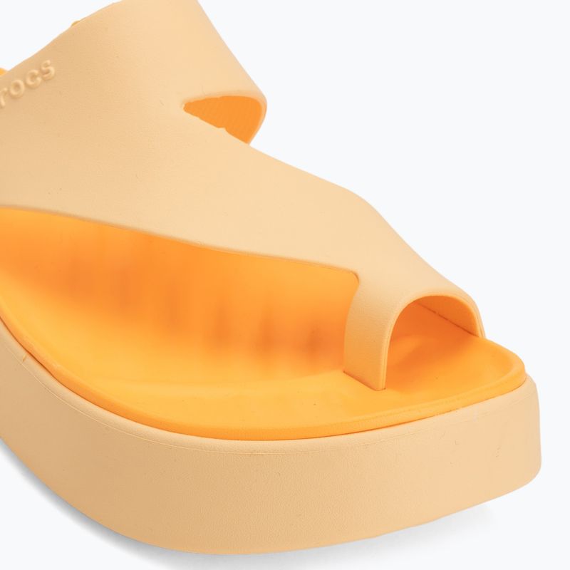 Japonki damskie Crocs Getaway Platform Toe Loop golden hour 7