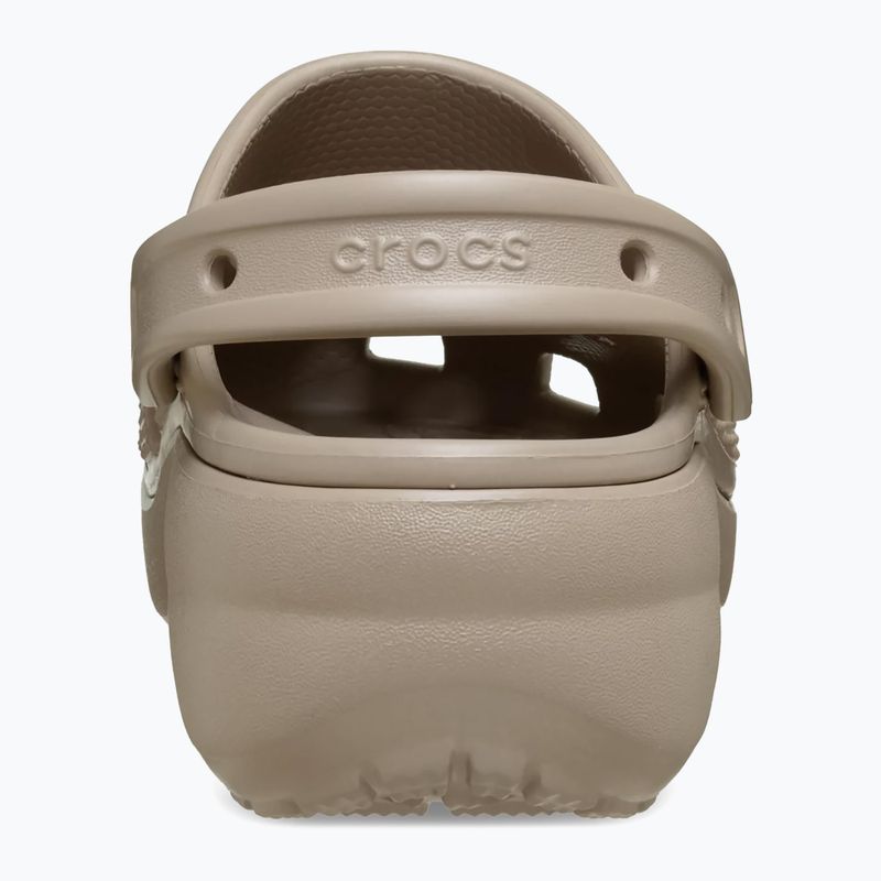 Klapki damskie Crocs Classic Platform Clog taupe 4