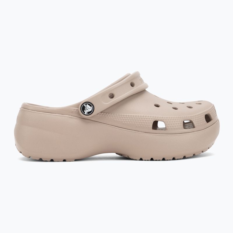 Klapki damskie Crocs Classic Platform Clog taupe 3