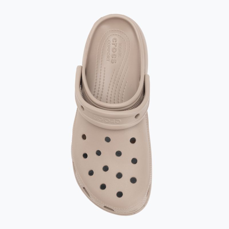 Klapki damskie Crocs Classic Platform Clog taupe 6