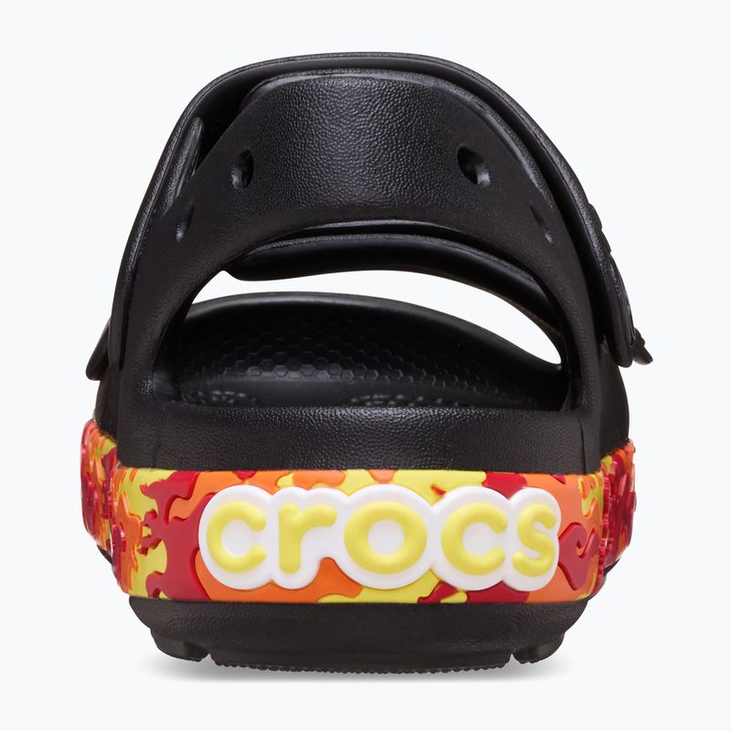Sandały dziecięce Crocs Crocband Cruiser Flames black 3