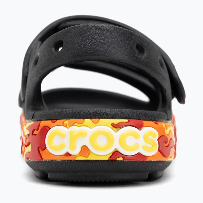 Sandały dziecięce Crocs Crocband Cruiser Flames black 6