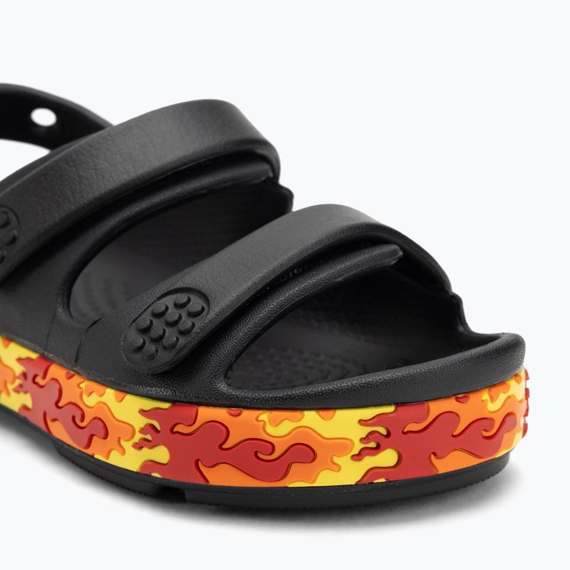 Sandały dziecięce Crocs Crocband Cruiser Flames black 7