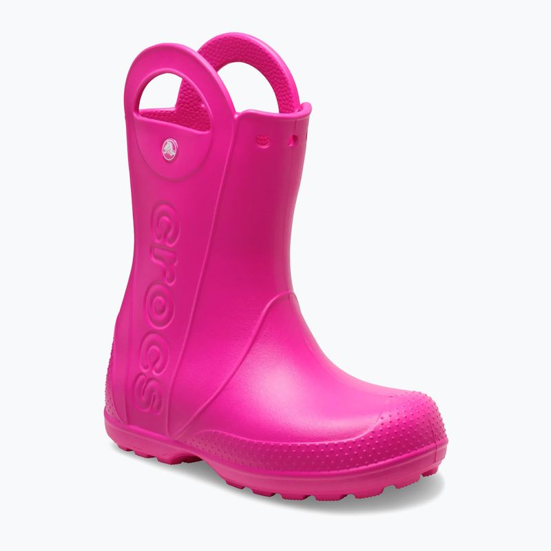 Kalosze dziecięce Crocs Handle It Rain Boot Kids pink crush 8