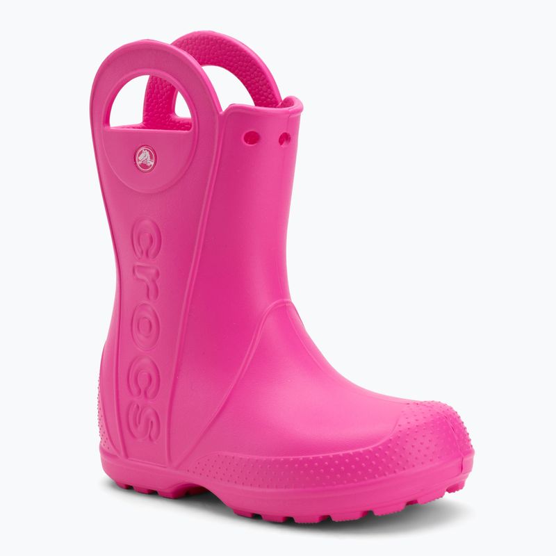 Kalosze dziecięce Crocs Handle It Rain Boot Kids pink crush