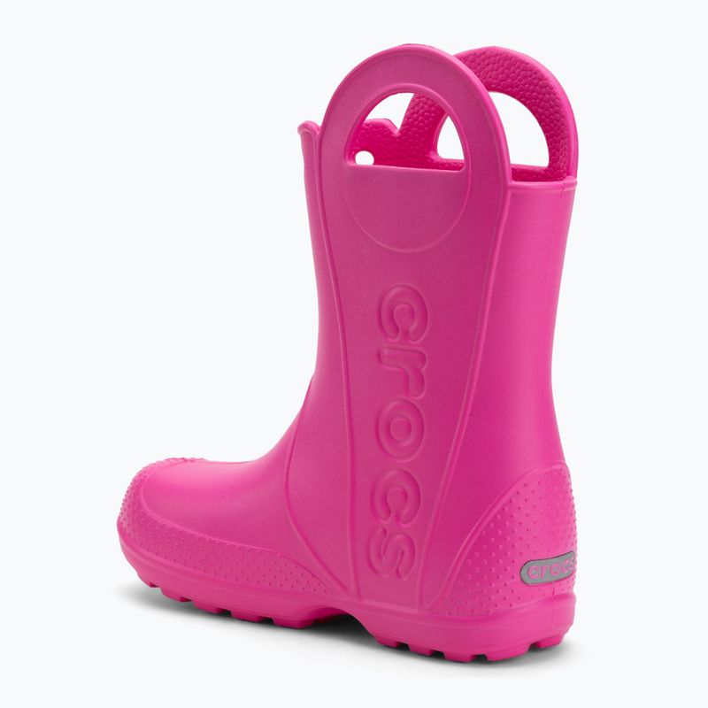 Kalosze dziecięce Crocs Handle It Rain Boot Kids pink crush 3