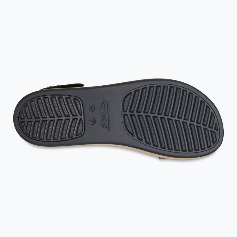 Sandały damskie Crocs Brooklyn Cork Low Wedge black/black 4