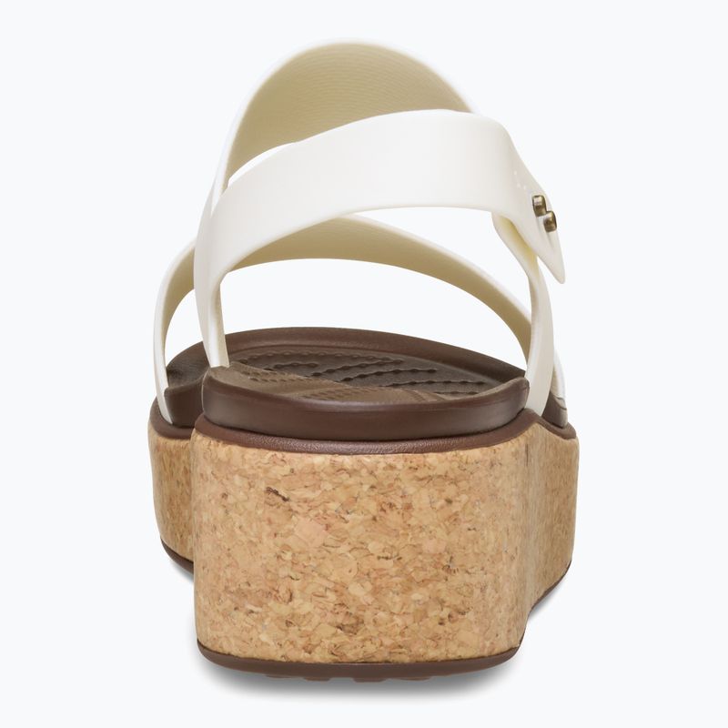 Sandały damskie Crocs Brooklyn Cork Low Wedge chalk 3