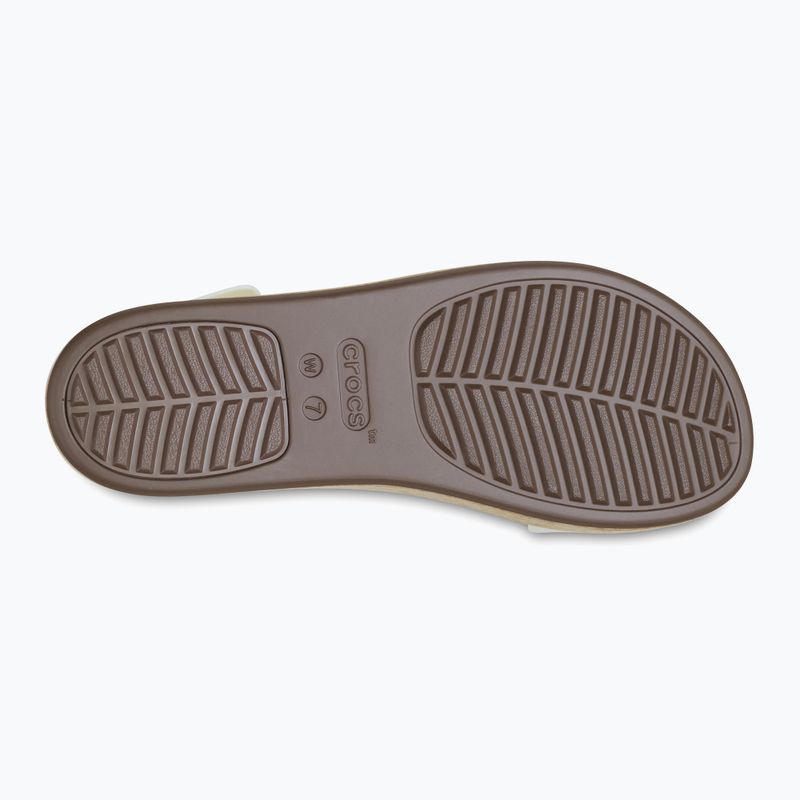 Sandały damskie Crocs Brooklyn Cork Low Wedge chalk 4