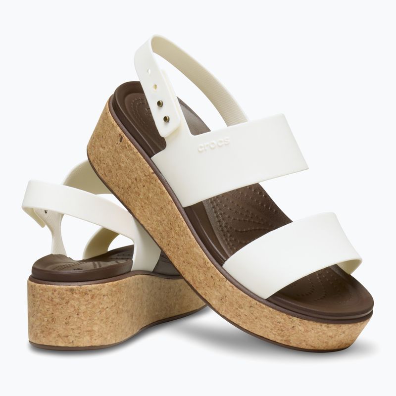 Sandały damskie Crocs Brooklyn Cork Low Wedge chalk 6