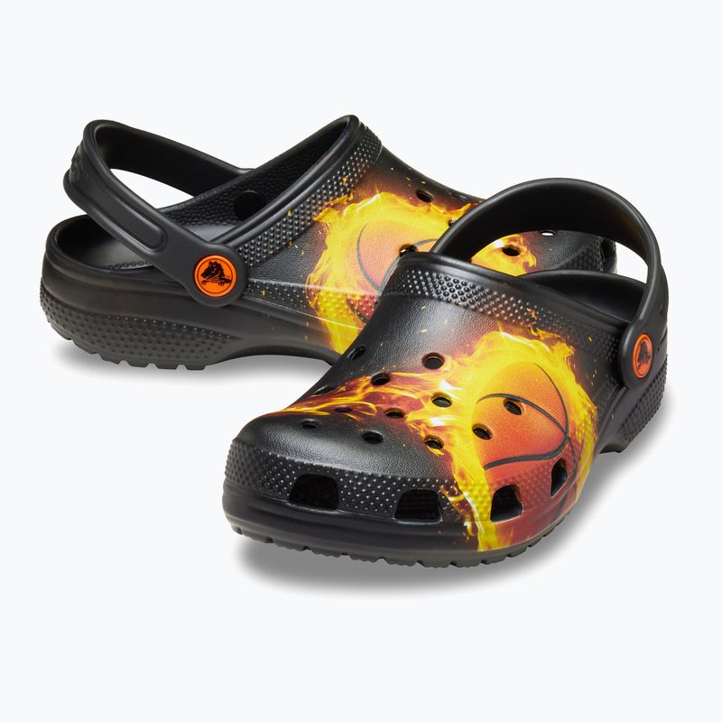 Klapki dziecięce Crocs Flaming Bball Clog Kids black 14