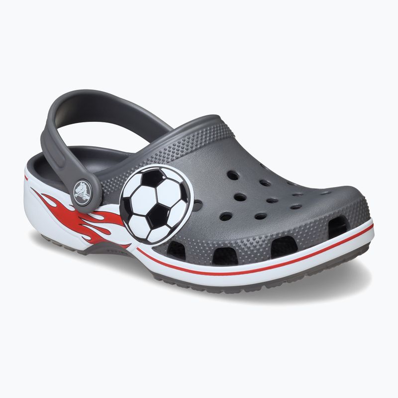 Klapki dziecięce Crocs Classic Soccer Band Clog Kids slate grey 9
