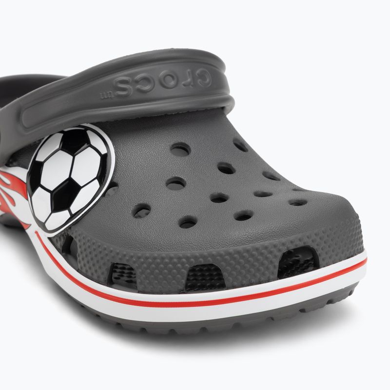 Klapki dziecięce Crocs Classic Soccer Band Clog Kids slate grey 8
