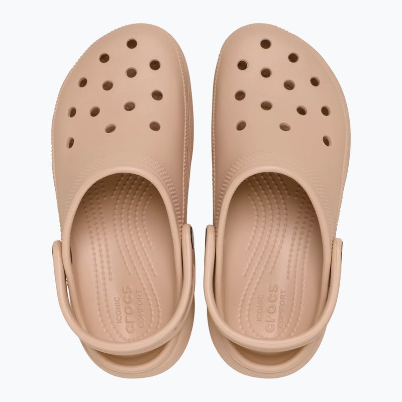 Klapki damskie Crocs Classic Platform Clog pink caramel 5