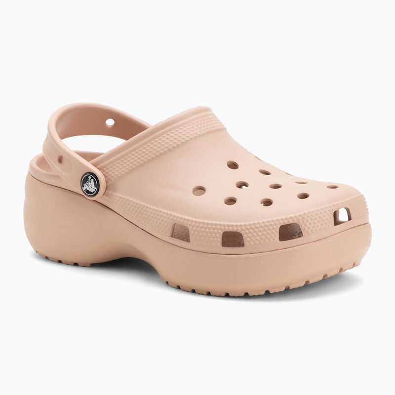 Klapki damskie Crocs Classic Platform Clog pink caramel 2