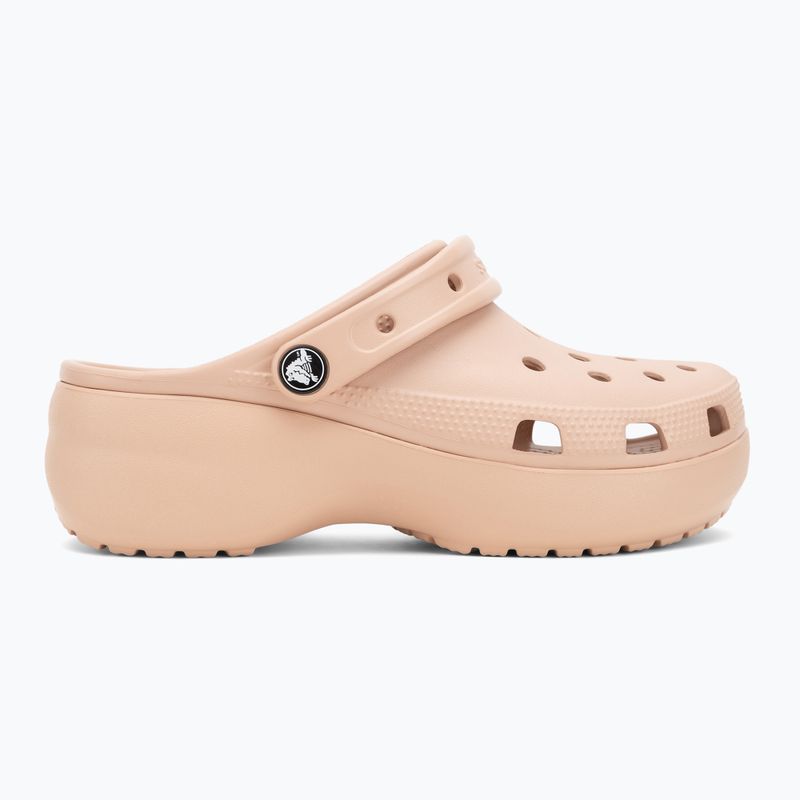 Klapki damskie Crocs Classic Platform Clog pink caramel 3