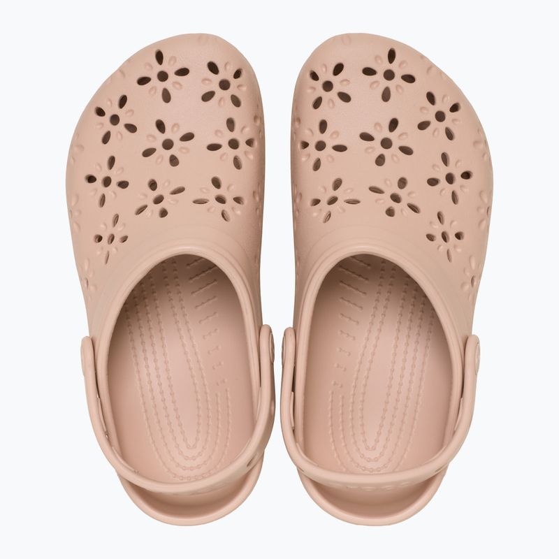 Klapki Crocs Classic Floral Cutout Clog pink caramel 5