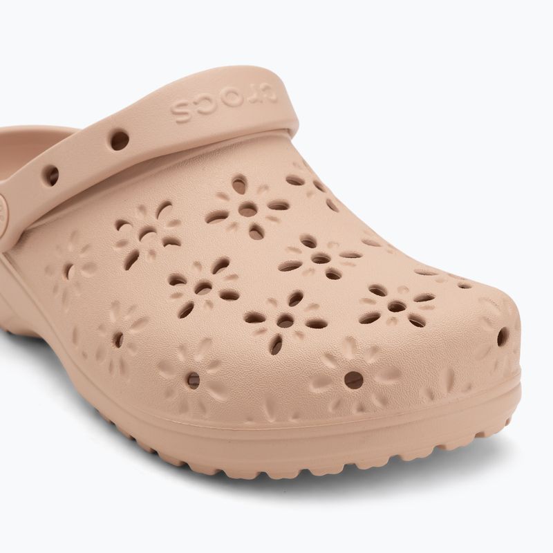 Klapki Crocs Classic Floral Cutout Clog pink caramel 8