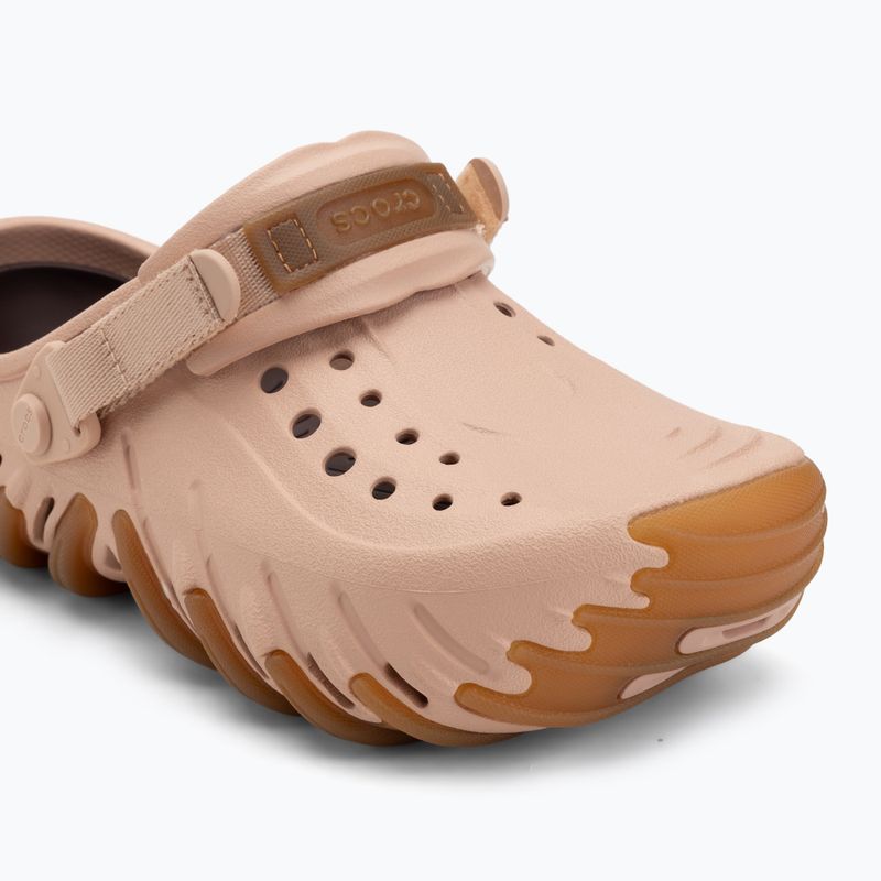 Klapki Crocs Echo Gum Ro Clog pink caramel 8