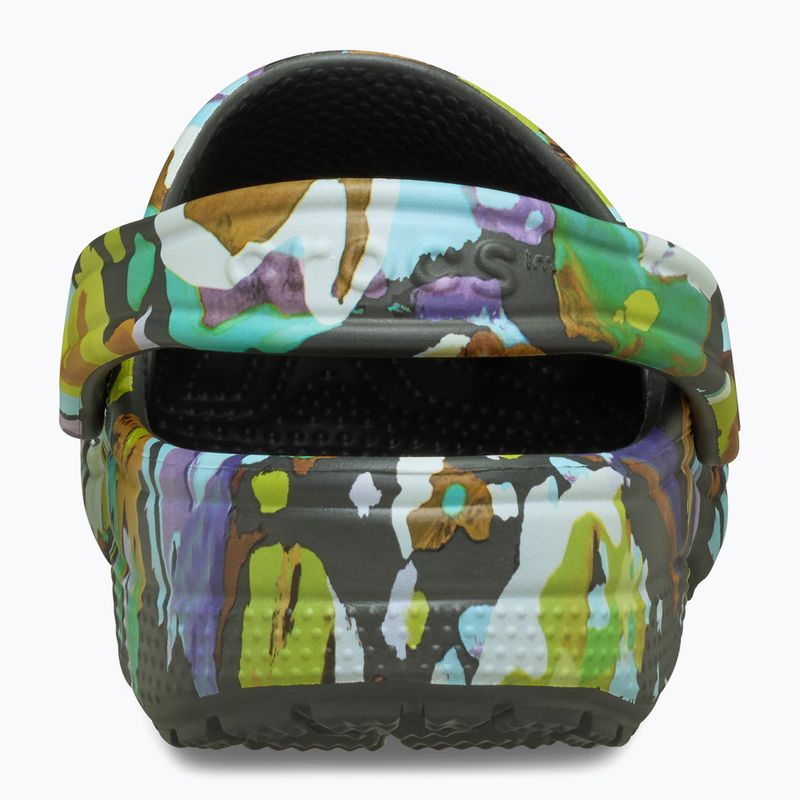 Klapki Crocs Classic Painted Floral black sand 11