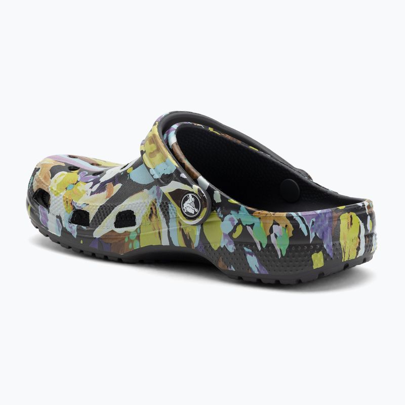 Klapki Crocs Classic Painted Floral black sand 4