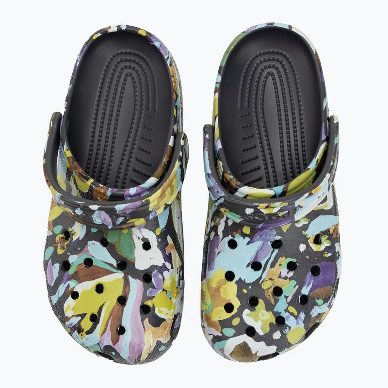 Klapki Crocs Classic Painted Floral black sand 6