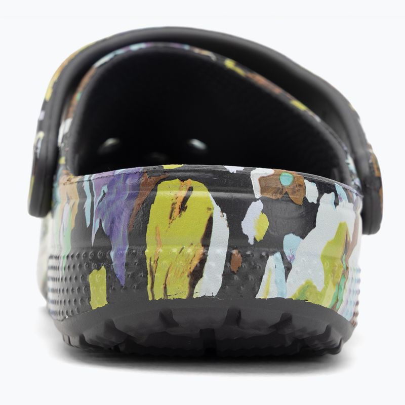 Klapki Crocs Classic Painted Floral black sand 7