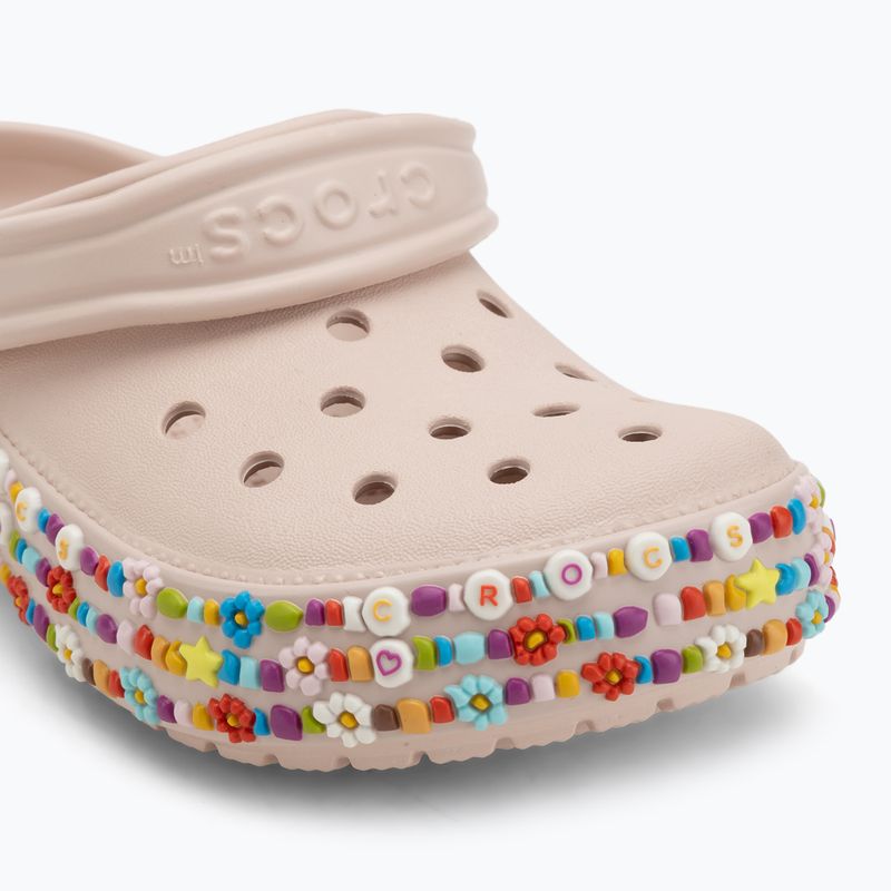 Klapki dziecięce Crocs Classic Beaded Band Clog Kids quartz 8